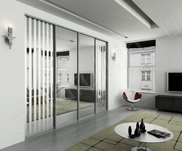 Встроенный шкаф-купе Зебра