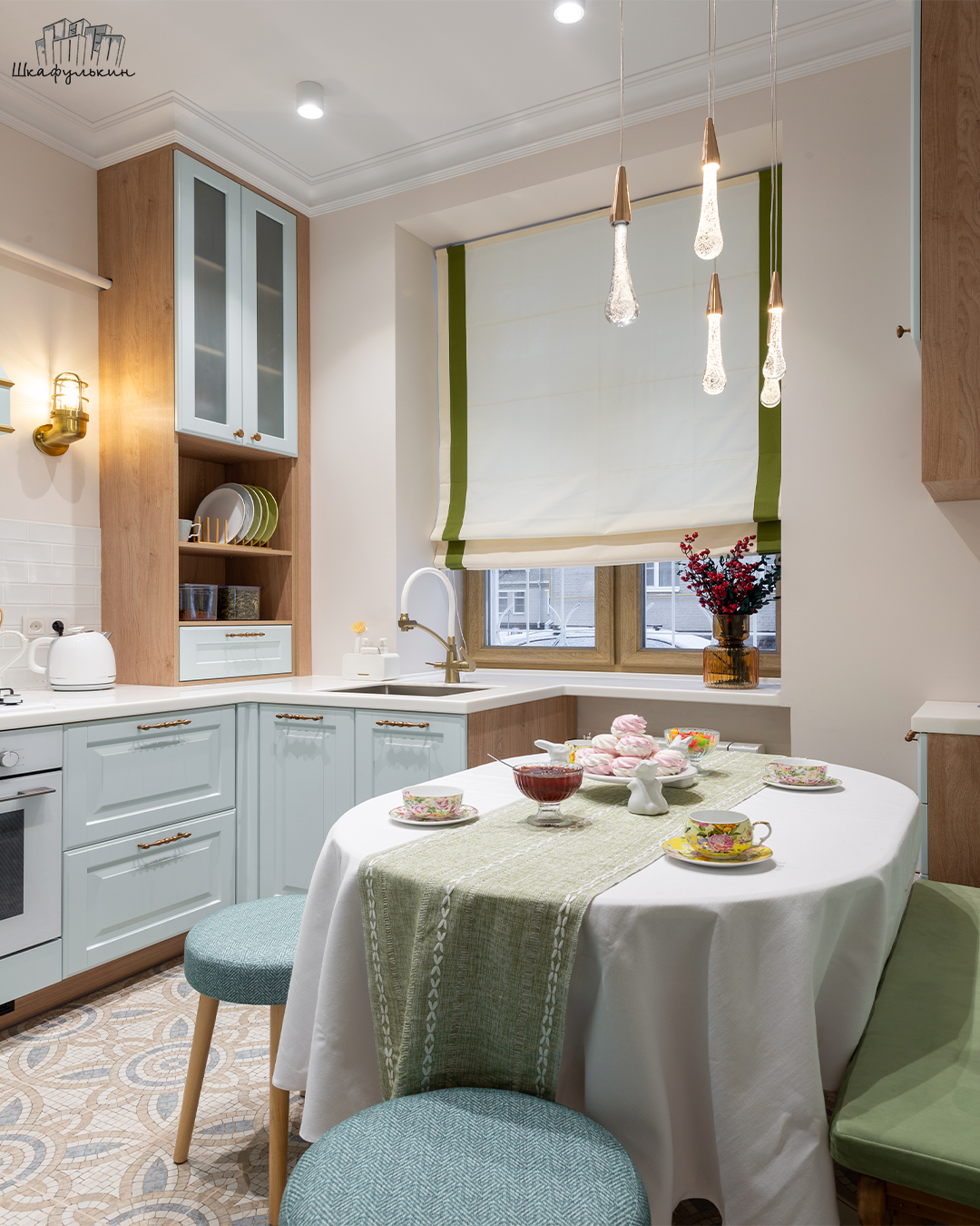 Экстерьер в интерьере кухни