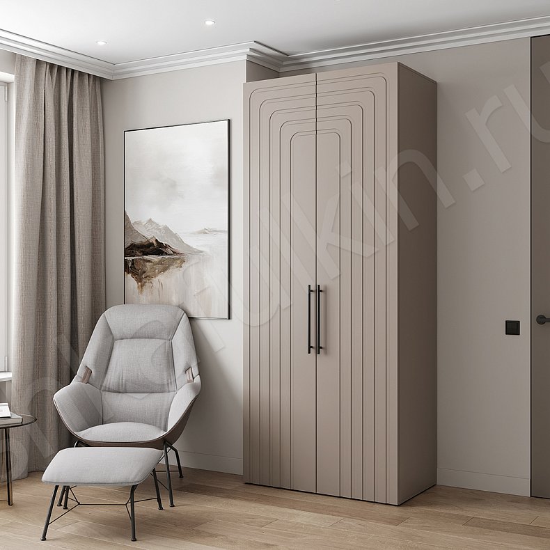 Шкаф 2 двери Франциско Светлые Современный 2х створчатые Гостиная Для вещей