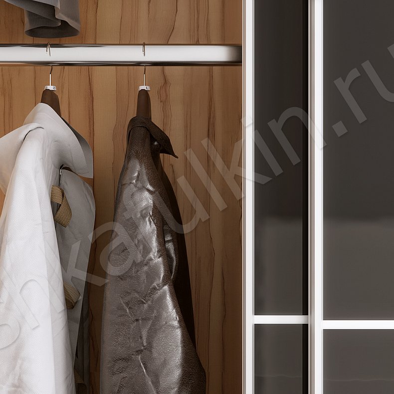 Изображение Прихожая Трио Черный Древесный Темные Минимализм 2х створчатые Прихожая Для вещей 4