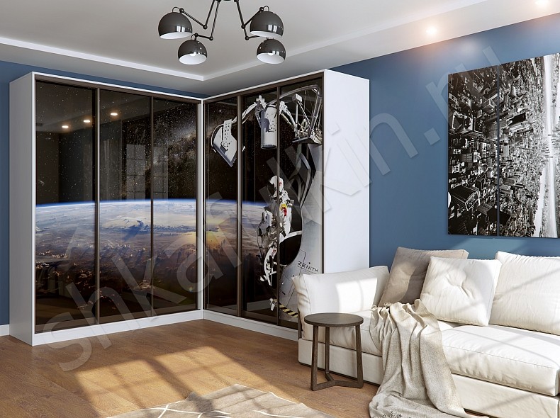 Угловой шкаф-купе Космос