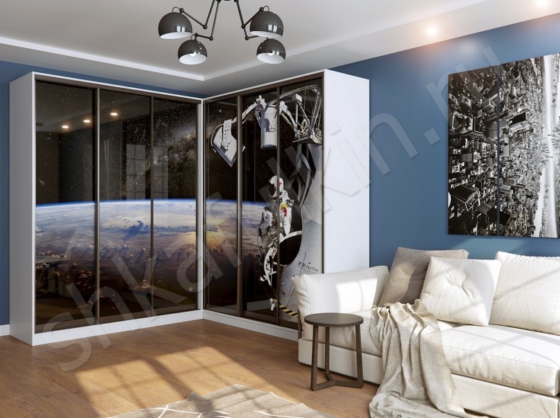 Изображение Угловой шкаф-купе Космос