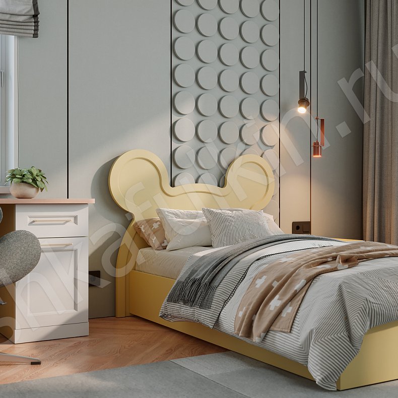 Изображение Детская Винни Светлые Этнический 4х створчатые Детская Для книг Для вещей 5