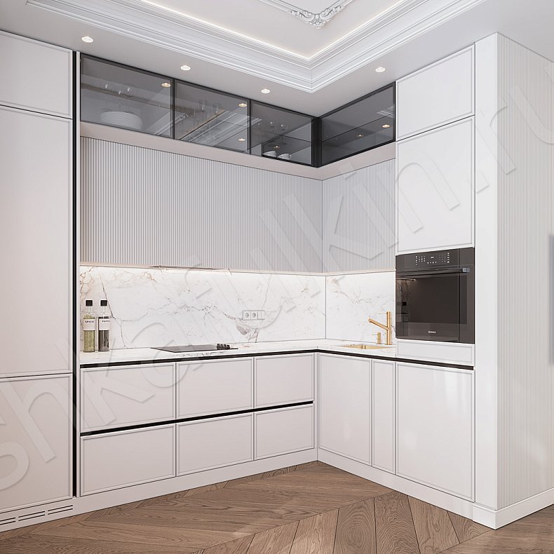 Изображение Кухня Таиса Светлые Белый Современный   Для посуды 1