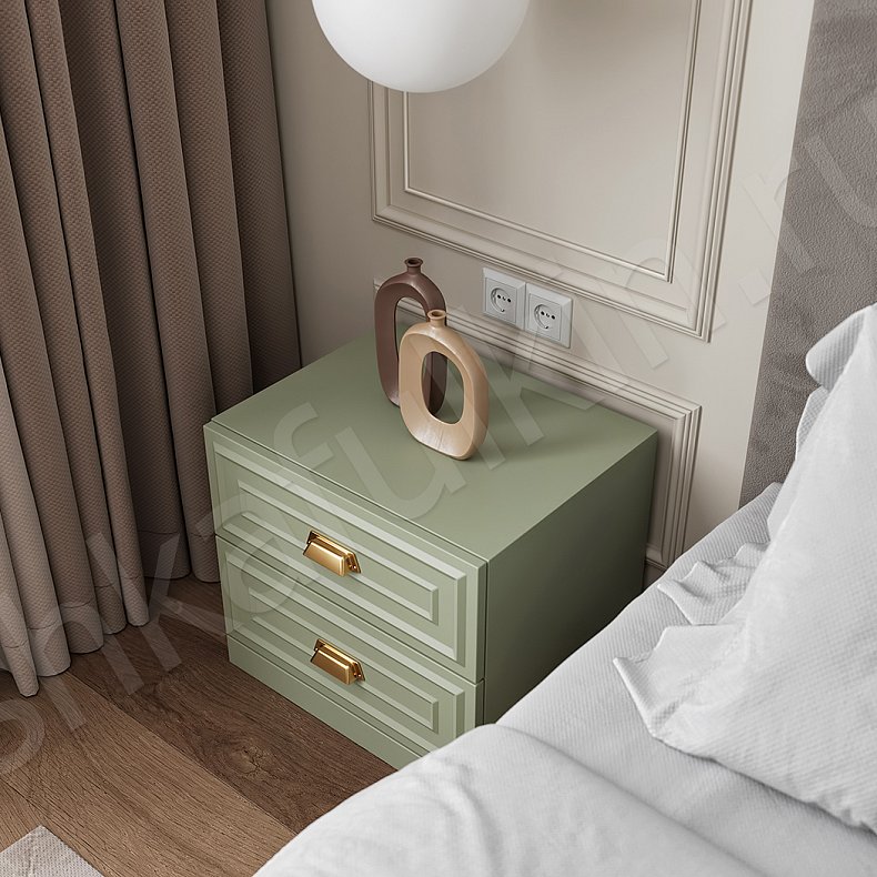 Гарнитур Агата Белый Неоклассика 2х створчатые Спальня Для белья Для вещей 10