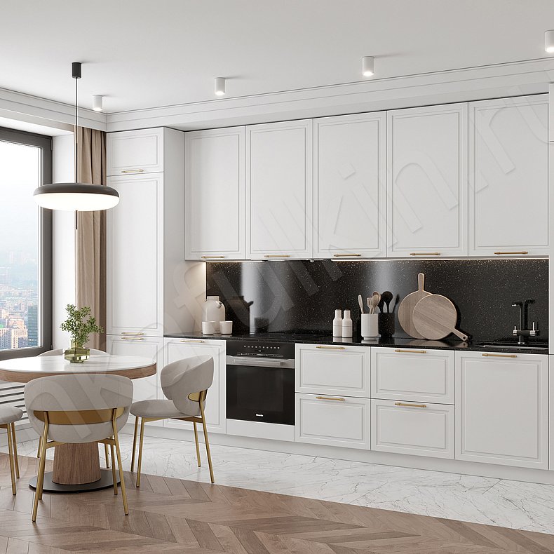 Кухня Брикелл Зеленый Светлые Белый Классика   Для посуды 1