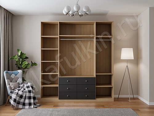 Корпусный шкаф Джерри Белый Прованс 4х створчатые Спальня 