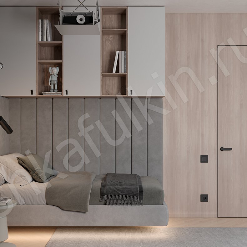 Изображение Детская Маккой Серый Древесный Скандинавский 5и створчатые Детская Для вещей Для книг 4