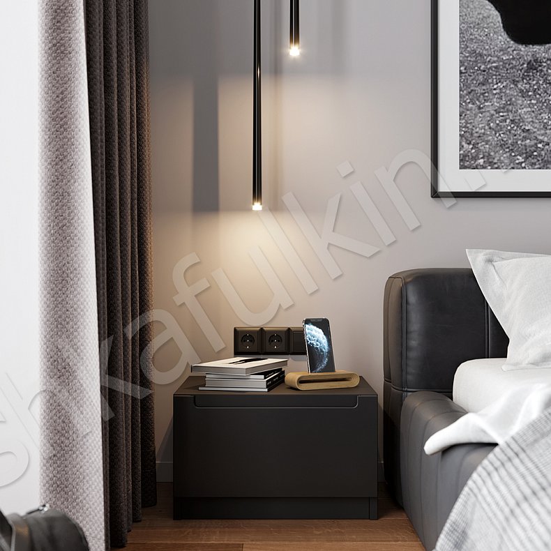 Изображение Распашной шкаф Миллер Белый Черный Серый Светлые Минимализм 4х створчатые Спальня Для вещей 8