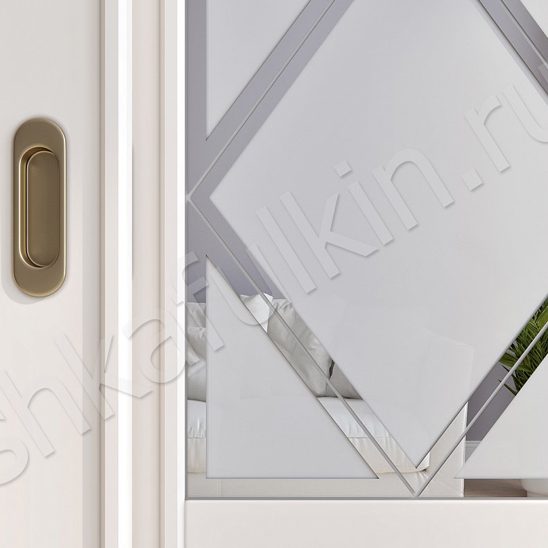 Изображение Шкаф-купе Александрия Светлые Классика 3х створчатые Гостиная Для вещей 4