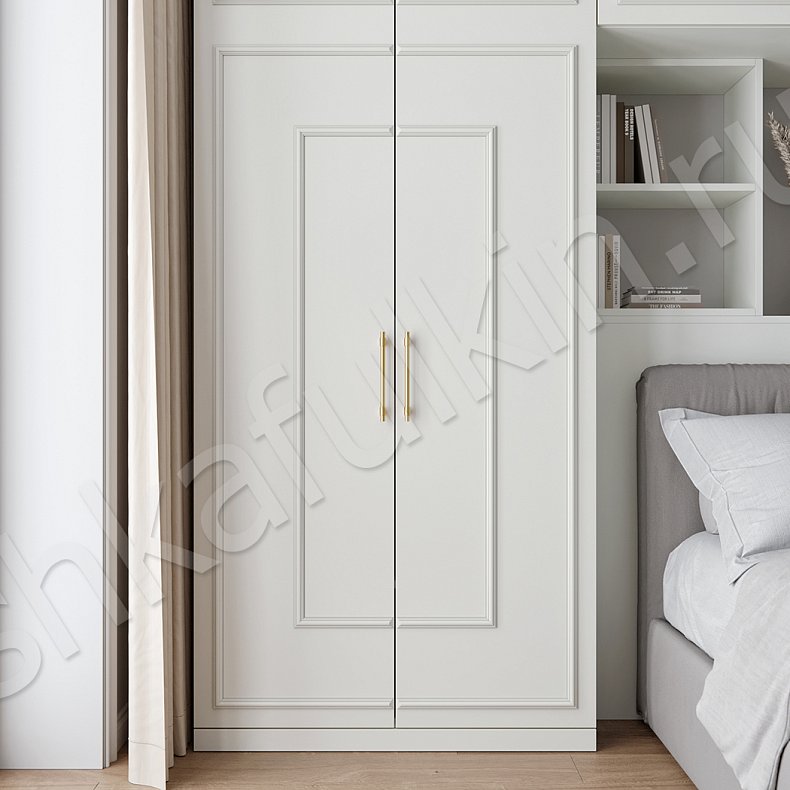 Изображение Гарнитур Джорджия Белый Светлые Неоклассика 4х створчатые Спальня Для книг Для вещей 3