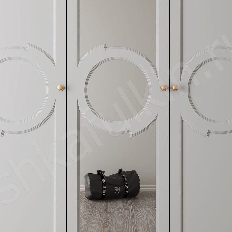 Прихожая Монтерри Светлые Белый Неоклассика 3х створчатые Прихожая Для вещей 3