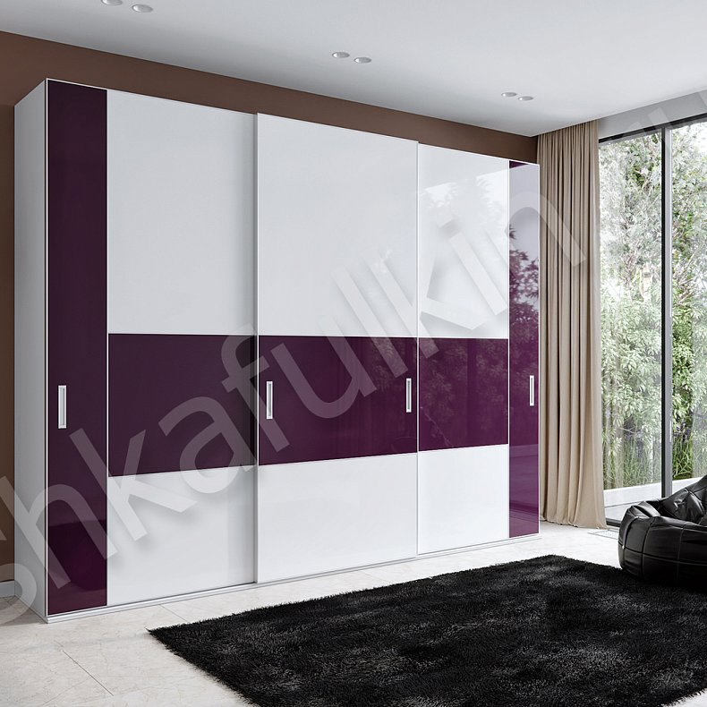 Трехстворчатый шкаф-купе Гретта Цветной Современный 3х створчатые Гостиная Для вещей