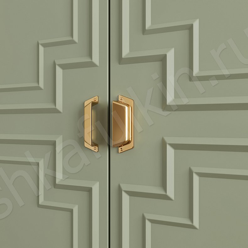 Гарнитур Агата Белый Неоклассика 2х створчатые Спальня Для белья Для вещей 14