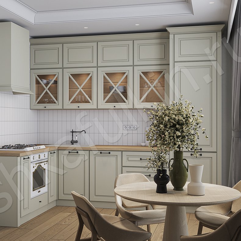 Изображение Кухня Палетта Зеленый Светлые Прованс   Для посуды Для декора 2