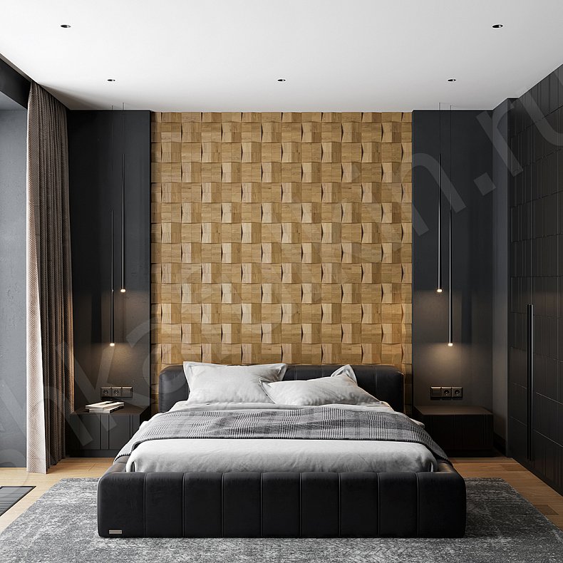 Гарнитур Тиммер Белый Черный Светлые Темные Хай-тек 4х створчатые Спальня Для вещей 3