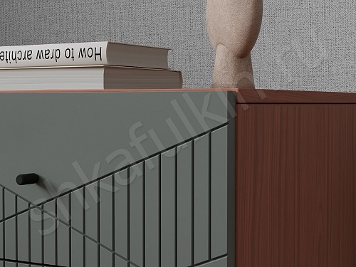 Изображение цвета Тумба прикроватная Хадсон Черный Белый Серый Синий Светлые Темные Зеленый Современный 2х створчатые Спальня Для декора