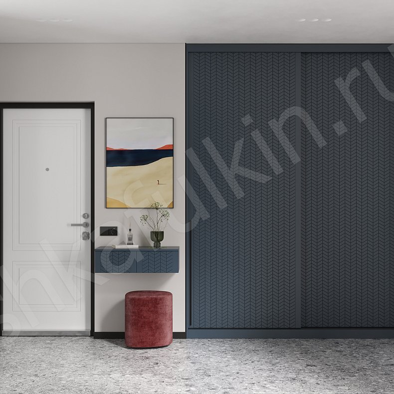 Шкаф-купе Мелисса Темные Современный 2х створчатые Коридор Для вещей 1