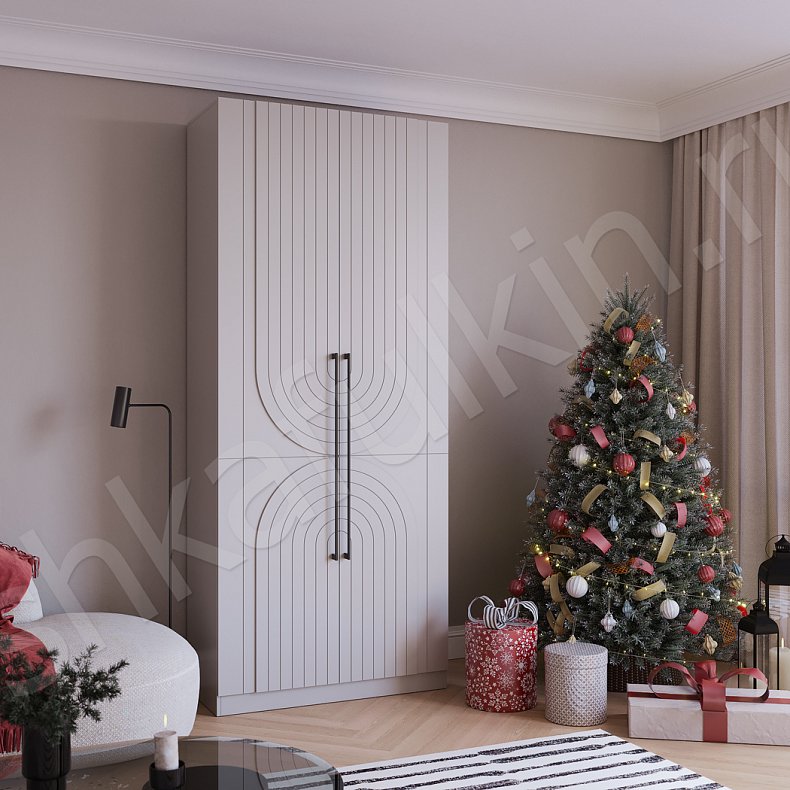 Изображение Шкаф Манчестер  Современный 2х створчатые Гостиная Для вещей 6