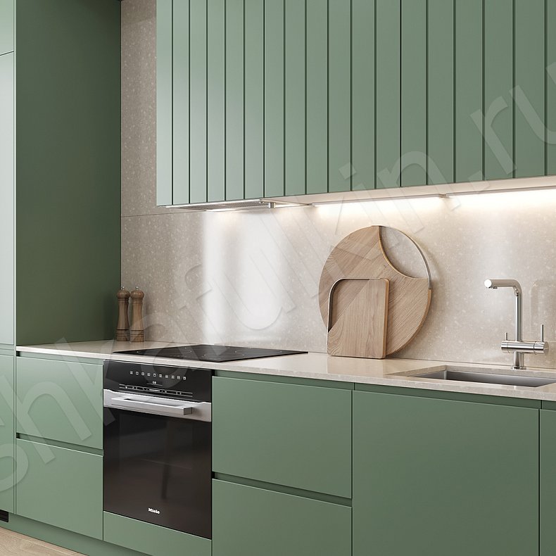 Изображение Кухня Пиколетто Черный Светлые Темные Зеленый Для посуды 3