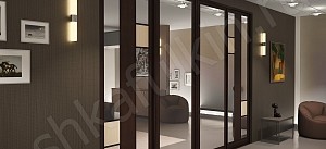 Встроенный шкаф-купе 4 двери Ассимо