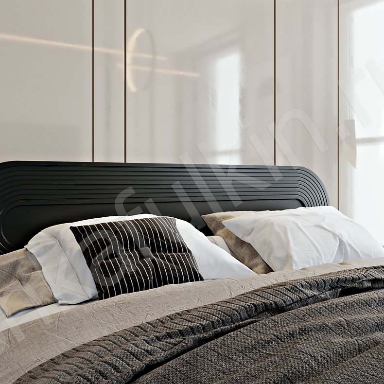 Гарнитур Дзен Черный Темные Современный 4х створчатые Спальня Для белья Для декора Для вещей 10