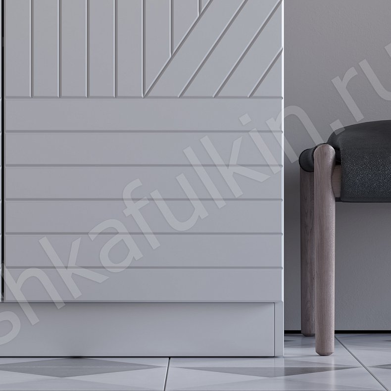 Изображение Прихожая Салли Белый Светлые Минимализм 2х створчатые Прихожая Для вещей 4