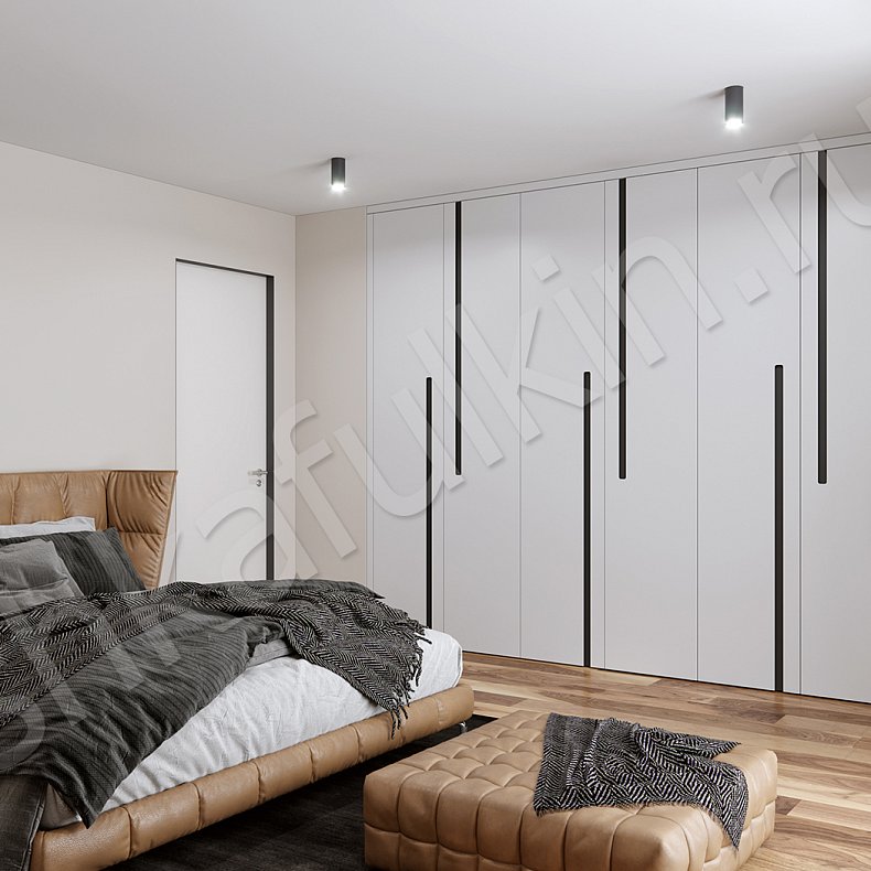 Шкаф Новатор Светлые Белый Современный 6и створчатые Спальня Для вещей