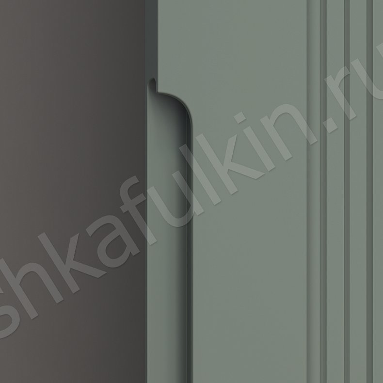 Шкаф-купе Скаволлини Цветной Коричневый Светлые Зеленый Неоклассика 3х створчатые Коридор Для вещей 11