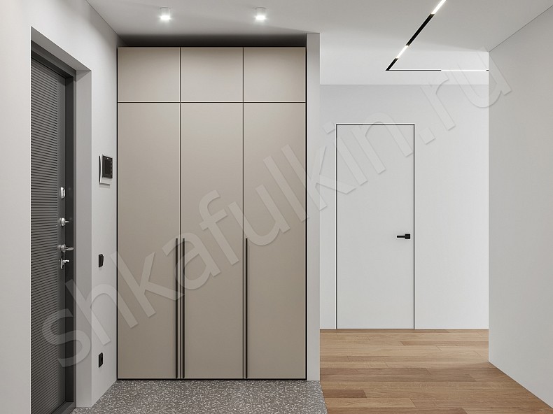 Прихожая 3 двери Симпле Светлые Минимализм 3х створчатые Прихожая 