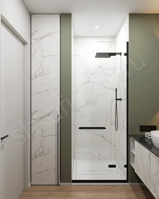 Изображение Мебель в ванную Каррара Светлые Белый Современный Для вещей 3