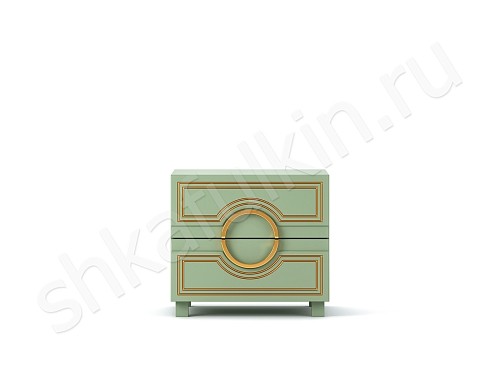 Тумба прикроватная София Серый Белый Черный Коричневый Светлые Темные Зеленый Золото Классика 2х створчатые Спальня Для декора