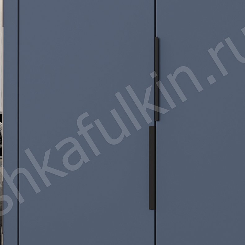 Шкаф Аксель Темные Светлые Синий Серый Коричневый Белый Минимализм 4х створчатые Спальня Для вещей Для белья 12