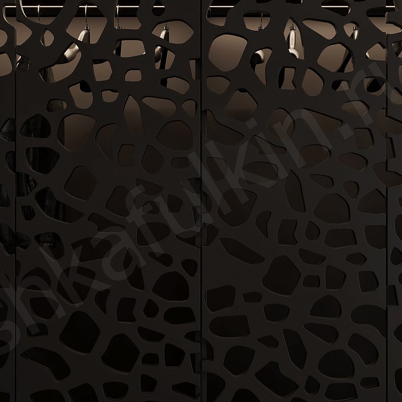 Прихожая Банди Темные Черный Современный 4х створчатые Прихожая Для вещей 3