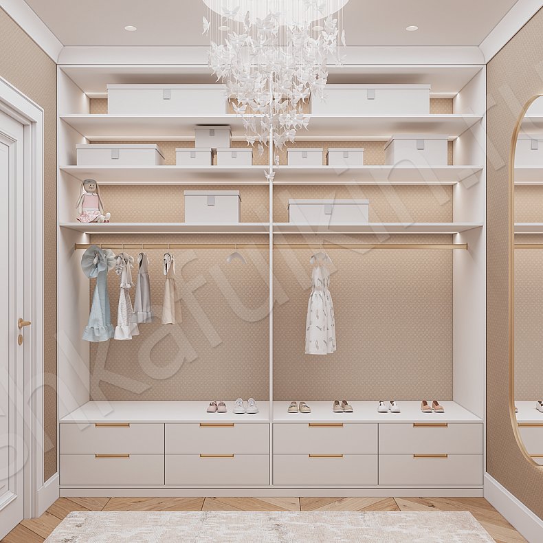 Изображение Гардеробная Мирабель Белый Современный Гардеробная 1