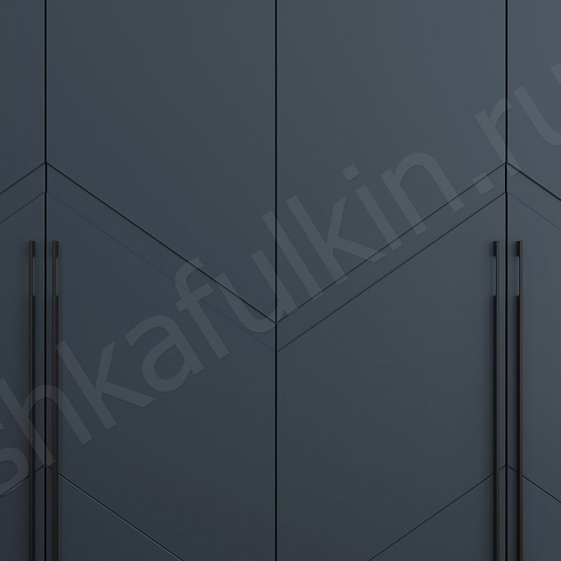 Изображение Прихожая Астрид Темные Синий Современный 4х створчатые Прихожая Для вещей 3