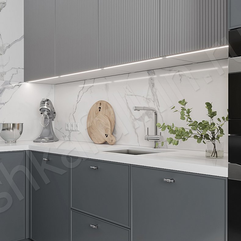 Кухня Шафран Золото Светлые Серый Коричневый Венге Современный   Для посуды 3