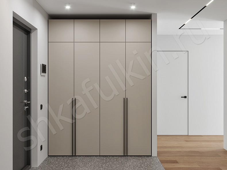 Изображение цвета Прихожая 4 двери Симпле Светлые Минимализм 4х створчатые Прихожая 