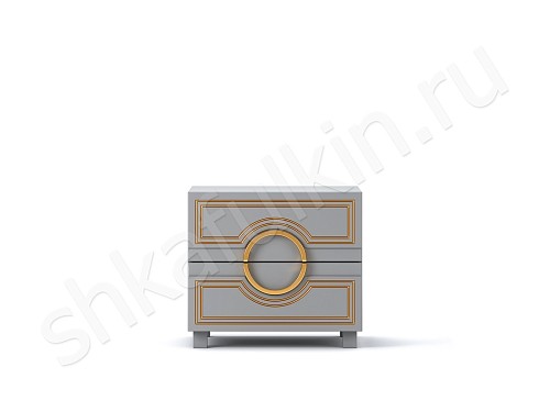 Тумба прикроватная София Серый Белый Черный Коричневый Светлые Темные Зеленый Золото Классика 2х створчатые Спальня Для декора