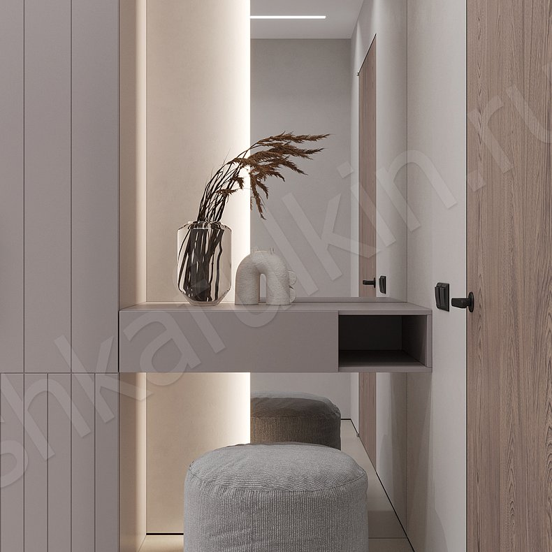 Прихожая Фрисби Светлые Коричневый Современный 4х створчатые Прихожая Для вещей 2