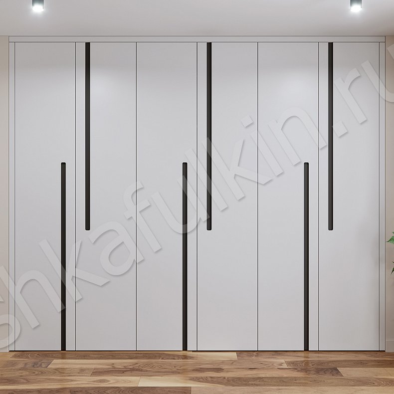 Изображение Шкаф Новатор Светлые Белый Современный 6и створчатые Спальня Для вещей 2