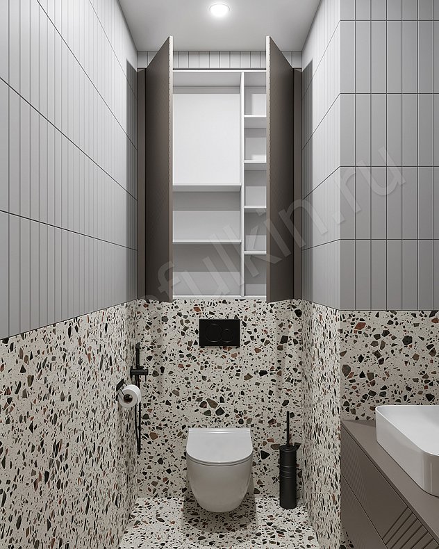 Мебель в ванную Полла Светлые Коричневый Современный   Для вещей 2