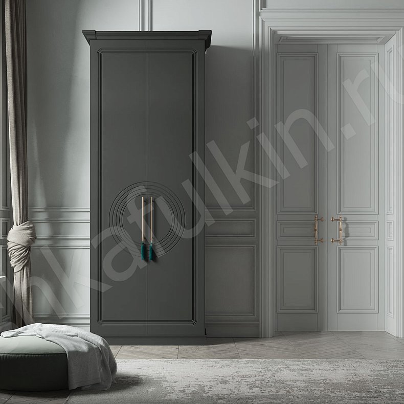 Изображение Шкаф Санмарино Лайт  Неоклассика 2х створчатые Гостиная  8