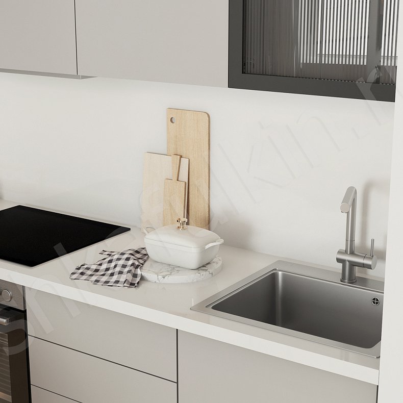 Изображение Кухня Одри Светлые Белый Минимализм Для посуды 4