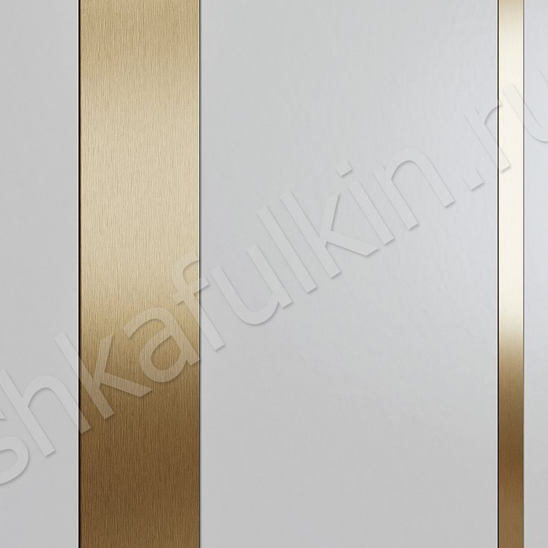 Изображение Стенка Неаполи Золото Белый Светлые Современный 2х створчатые Гостиная Для книг Под ТВ Для вещей 4