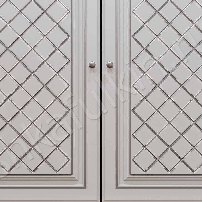 Прихожая Наоми Светлые Белый Классика 4х створчатые Прихожая Для вещей 3