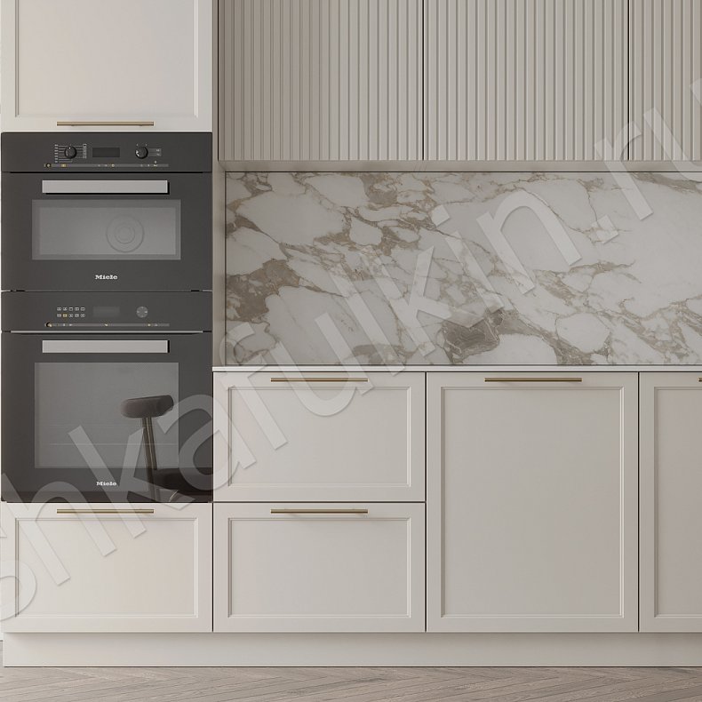 Кухня Сицилия Светлые Белый Неоклассика   Для посуды 4