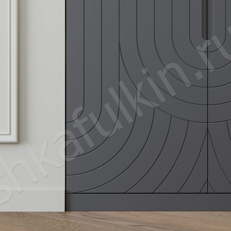 Изображение Прихожая 2 двери Паттерн Черный Темные Современный 2х створчатые Прихожая Для вещей 2