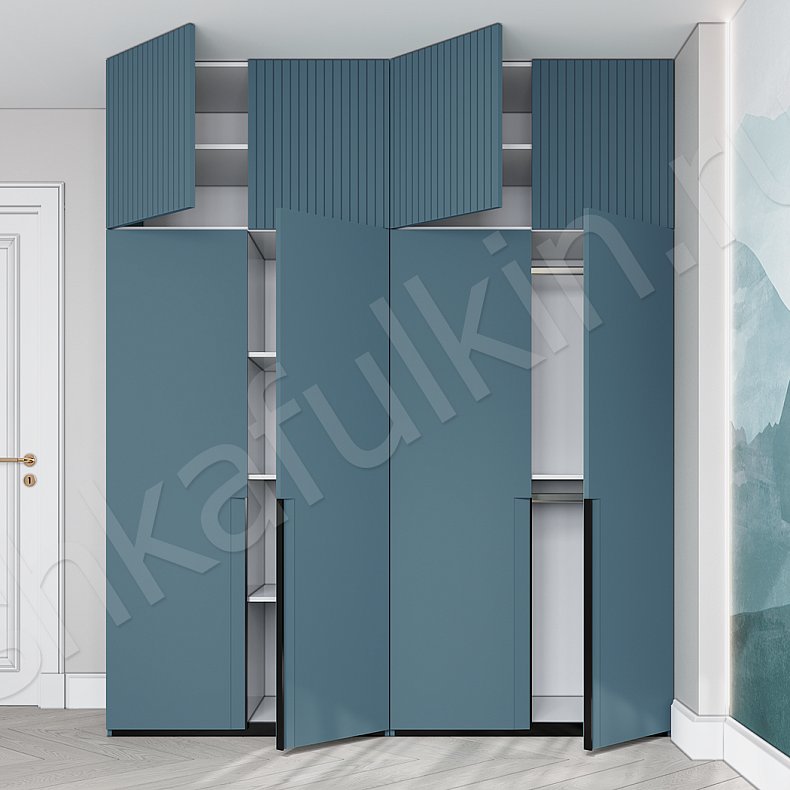 Шкаф Партенио  Минимализм 4х створчатые Спальня Для вещей 8