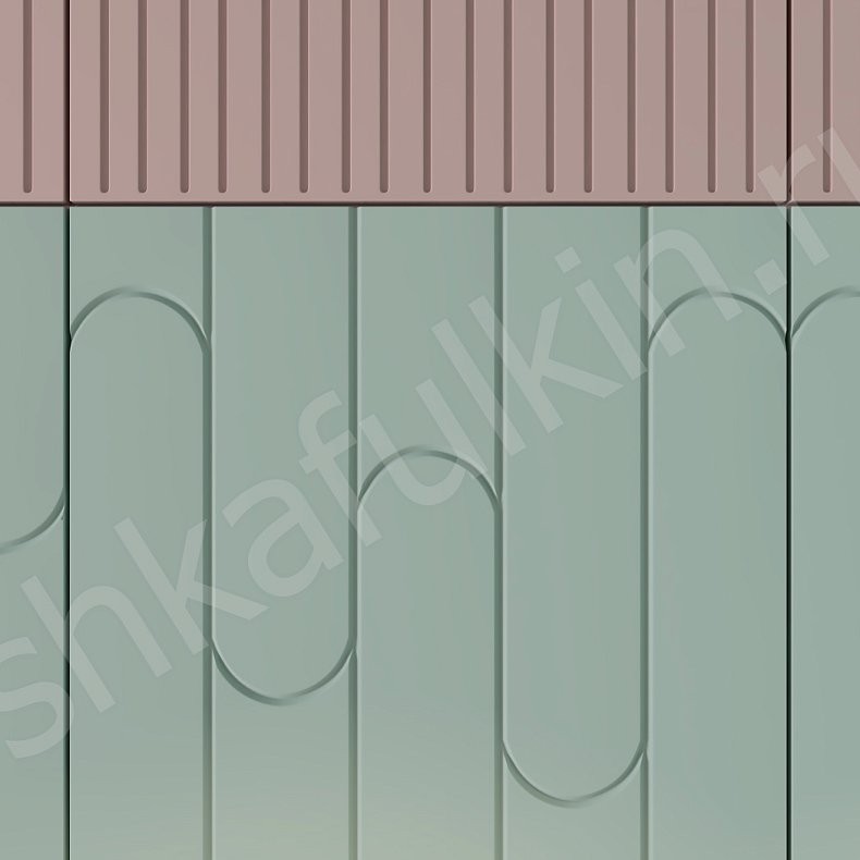 Изображение Кухня Бенамур Светлые Розовый Цветной Современный Для посуды 4